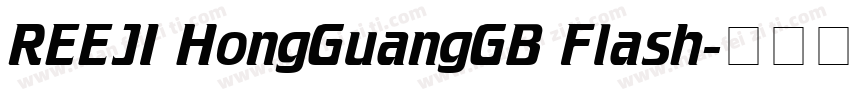 REEJI HongGuangGB Flash字体转换